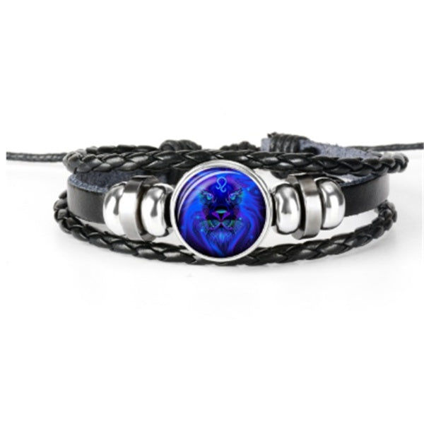 Bracciale costellazione zodiacale Bracciale design intrecciato per uomo donna bambino