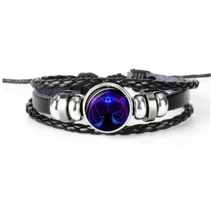 Bracciale costellazione zodiacale Bracciale design intrecciato per uomo donna bambino