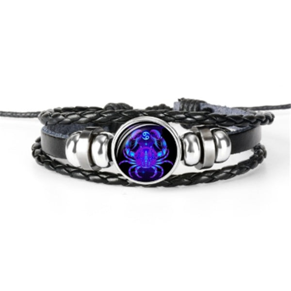 Bracciale costellazione zodiacale Bracciale design intrecciato per uomo donna bambino