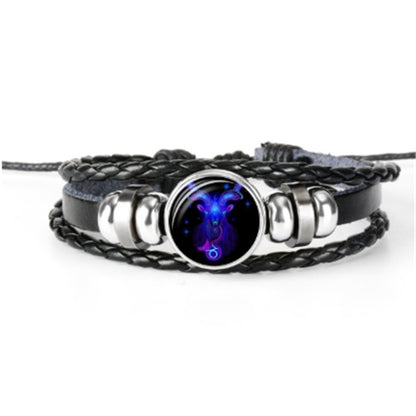 Bracciale costellazione zodiacale Bracciale design intrecciato per uomo donna bambino