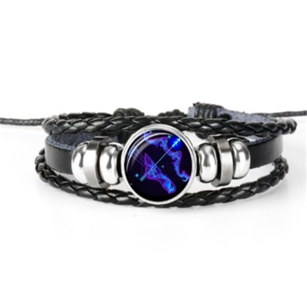 Bracciale costellazione zodiacale Bracciale design intrecciato per uomo donna bambino