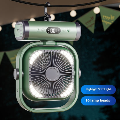 Ventilatore da campeggio Circolatore d'aria ricaricabile per esterni portatile e versatile