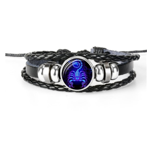 Bracciale costellazione zodiacale Bracciale design intrecciato per uomo donna bambino