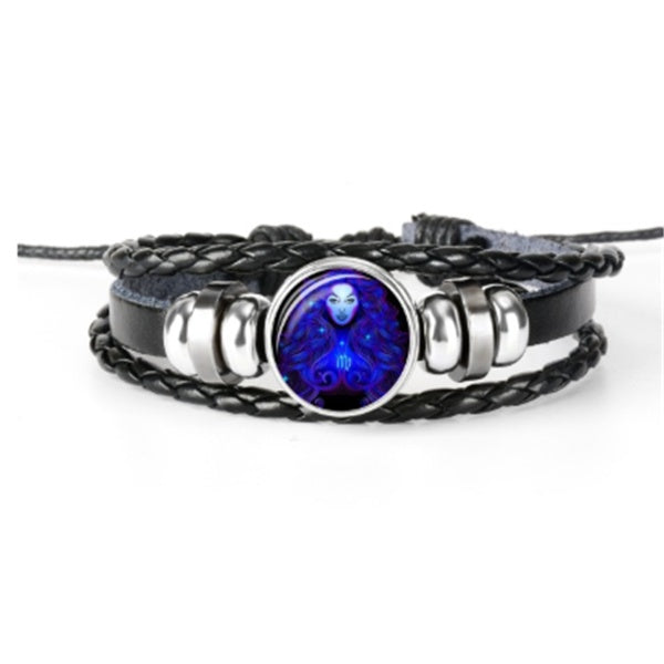 Bracciale costellazione zodiacale Bracciale design intrecciato per uomo donna bambino