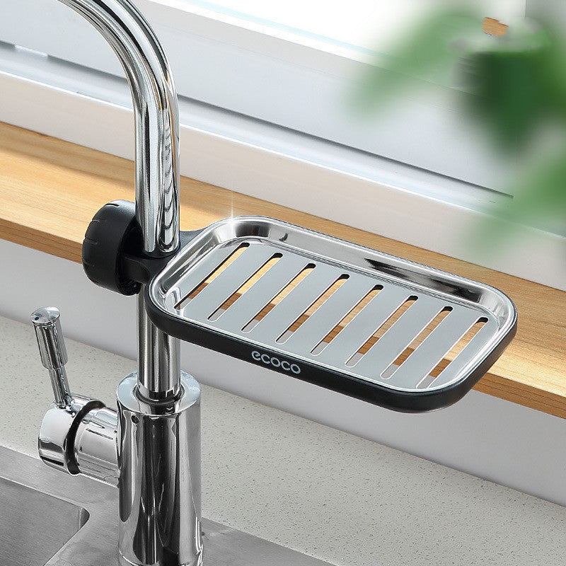 Stainless Steel Faucet Shelf Kitchen Supplies