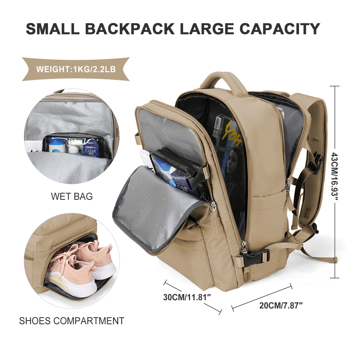 Ryanair/Easyjet Cabin Backpack, Multi-Use