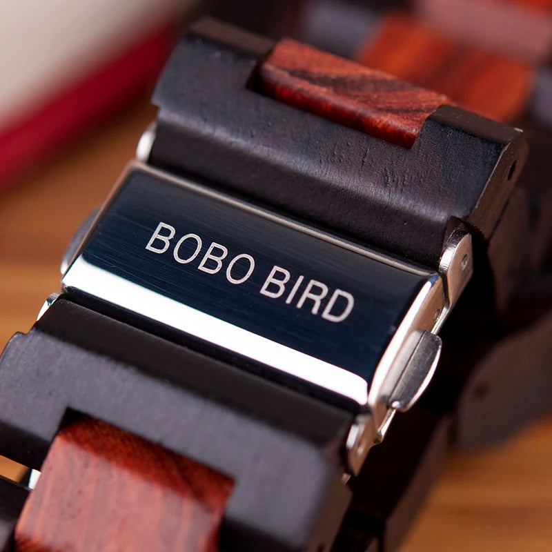 BOBO BIRD Orologio meccanico di lusso in legno: