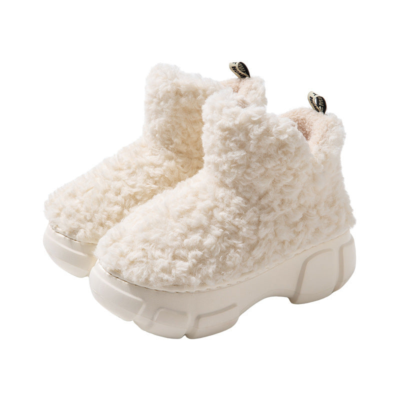 Female Winter Minimalist Warm Velvet Padded Thickened High-top EVA Non-slip Snow Boo