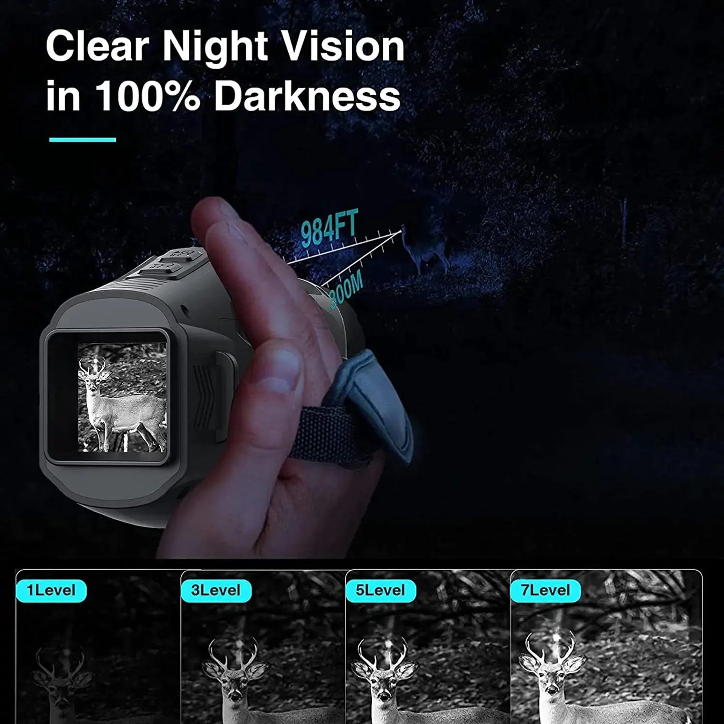 Appareil de vision nocturne infrarouge monoculaire R11 1080P :