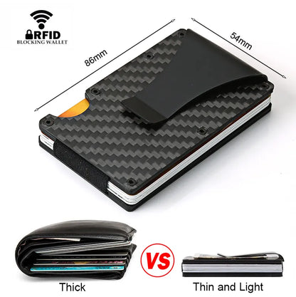 DIENQI Carbon Fiber Card Holder