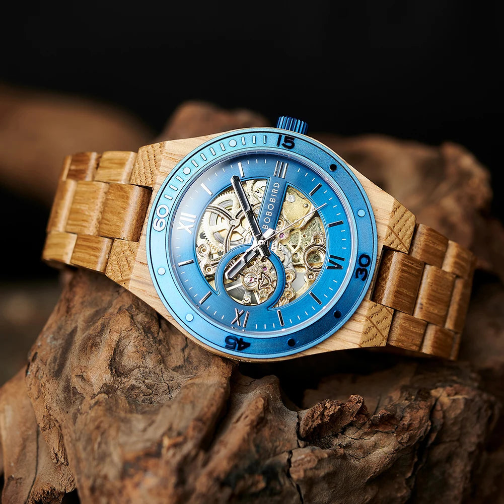 BOBO BIRD Orologio meccanico in legno: