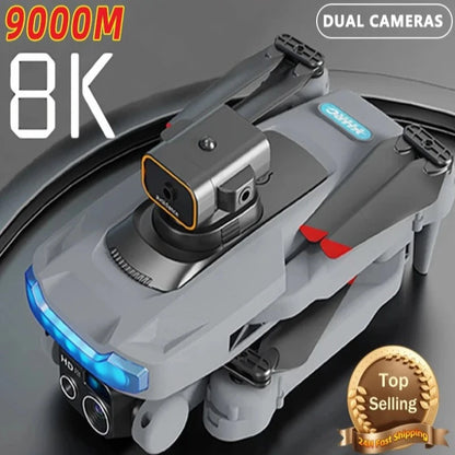 Drone P15: Dual 8K Camera, GPS, Obstacle Avoidance: