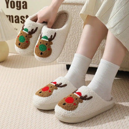 Winter Merry Christmas House Slippers: