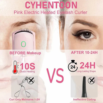 Rechargeable Heated Eyelash Curler: