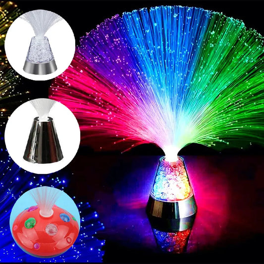 Lampe LED Multicolore en Fibre Optique USB: