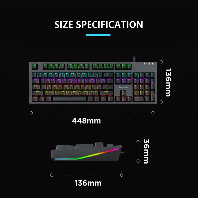 Clavier mécanique Lenovo K104 :