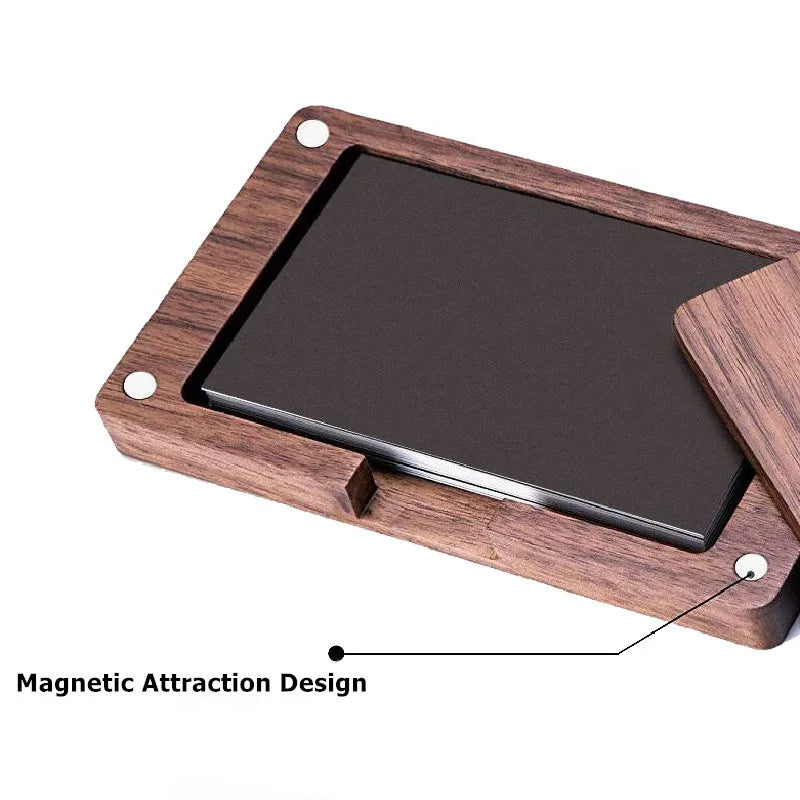 Wooden Business Card Holder: