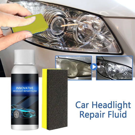 Revive car headlights with 20ml repair fluid