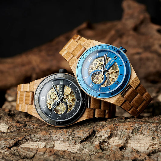 BOBO BIRD Wood Mechanical Watch: