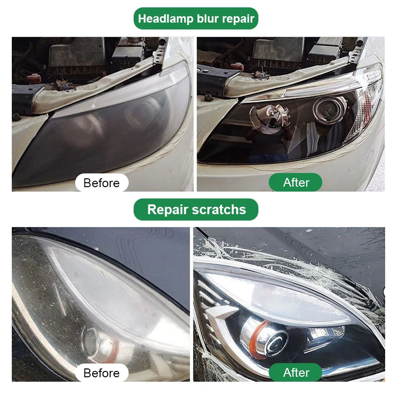 Restore car headlights with our polishing kit: