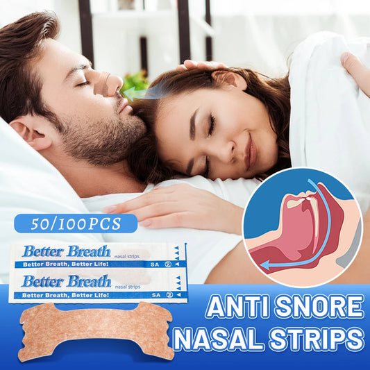 50-100pcs Anti-snoring Nasal Strips: