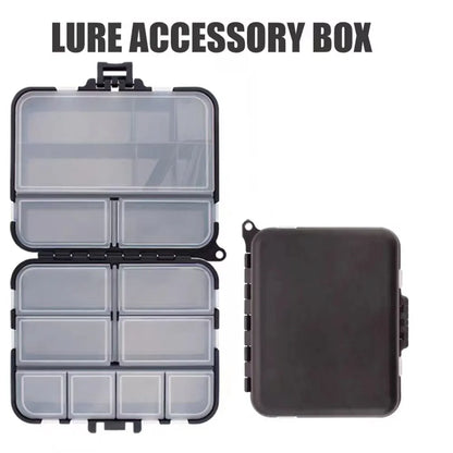 Portable Double-Sided Fishing Tackle Bait Storage Box: