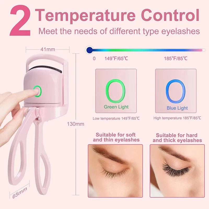 Rechargeable Heated Eyelash Curler: