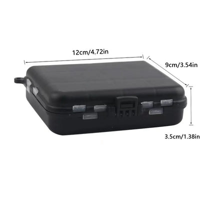 Portable Double-Sided Fishing Tackle Bait Storage Box: