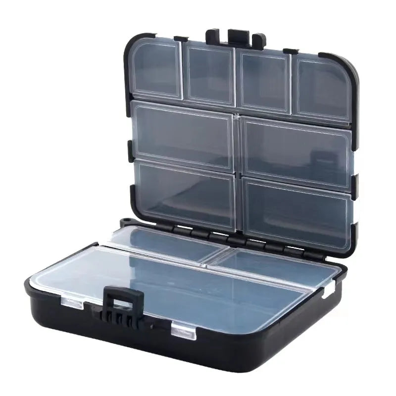 Portable Double-Sided Fishing Tackle Bait Storage Box: