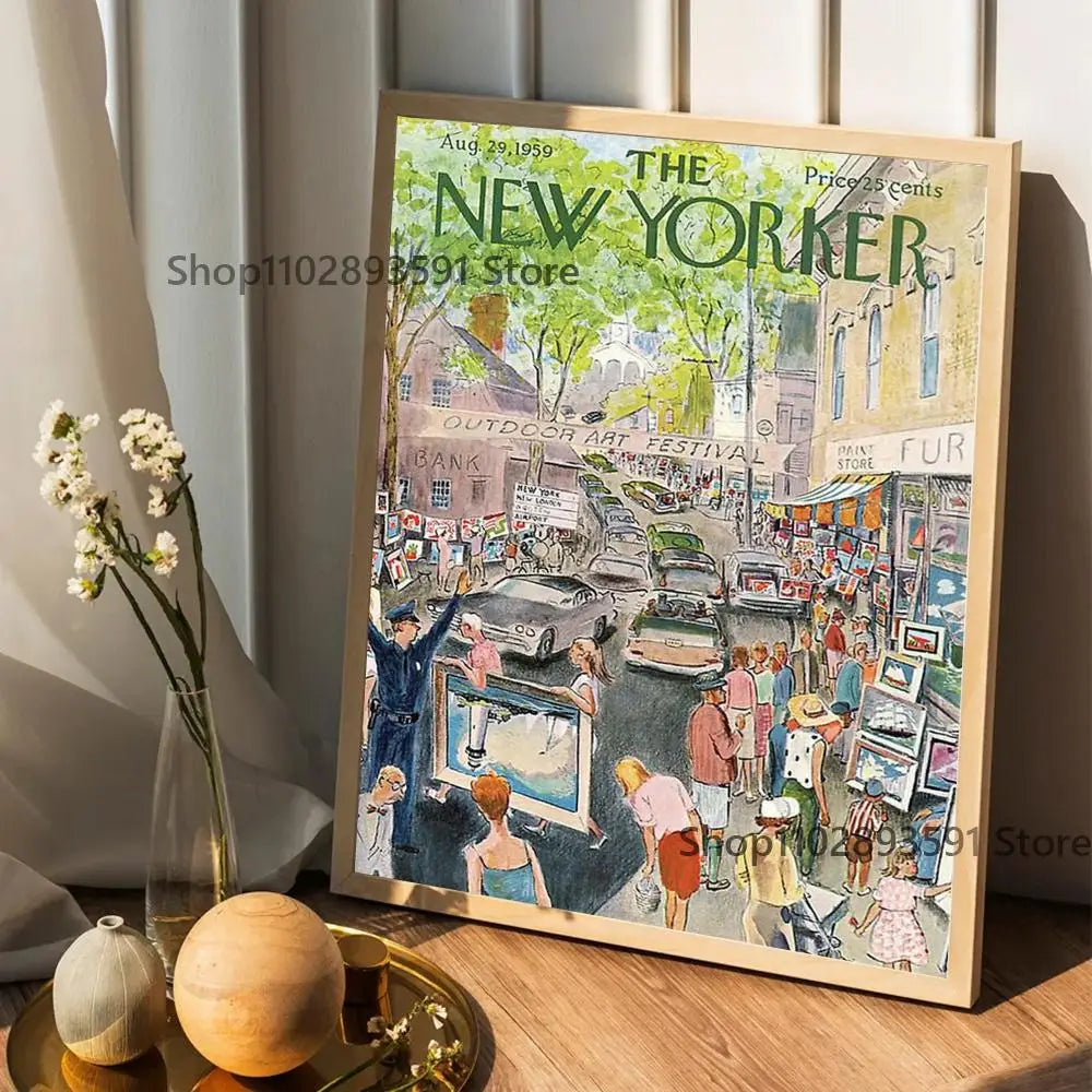 Il poster del New Yorker: decorazione artistica per la casa, la camera da letto, il bar o la caffetteria: