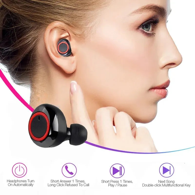 Y50 TWS casque sans fil Sport écouteur 5.0 Bluetooth casque de jeu Microphone téléphone sans fil écouteurs pour Xiaomi Huawei LG