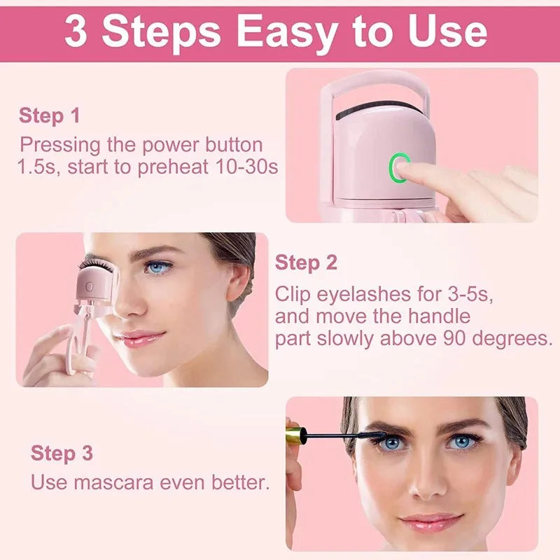 Rechargeable Heated Eyelash Curler: