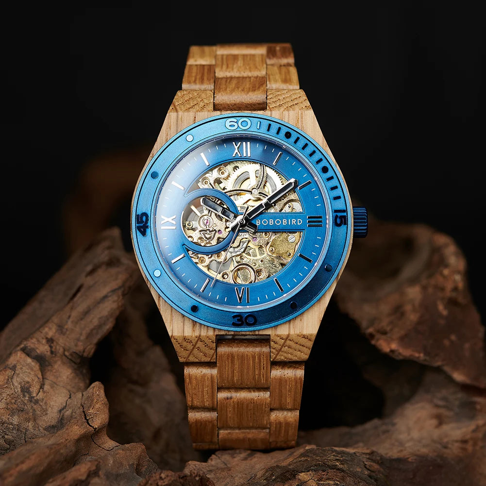 BOBO BIRD Orologio meccanico in legno: