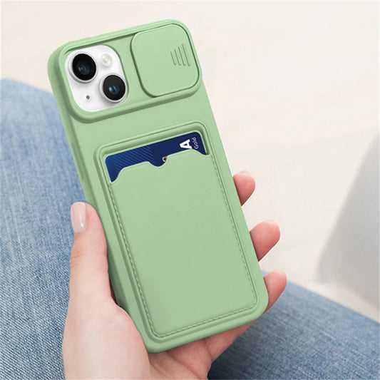 6-Slot Camera Protection Card Holder Wallet Phone Case: