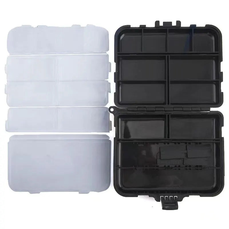 Portable Double-Sided Fishing Tackle Bait Storage Box: