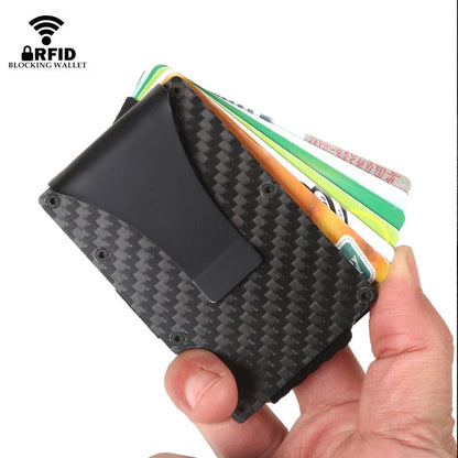 DIENQI Carbon Fiber Card Holder