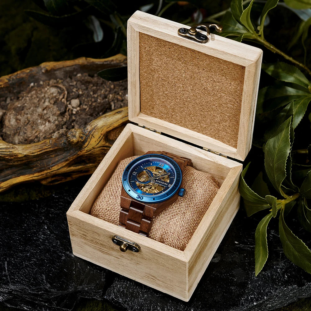 BOBO BIRD Orologio meccanico in legno: