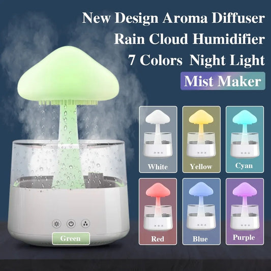 Electric Mushroom Rain Air Humidifier: