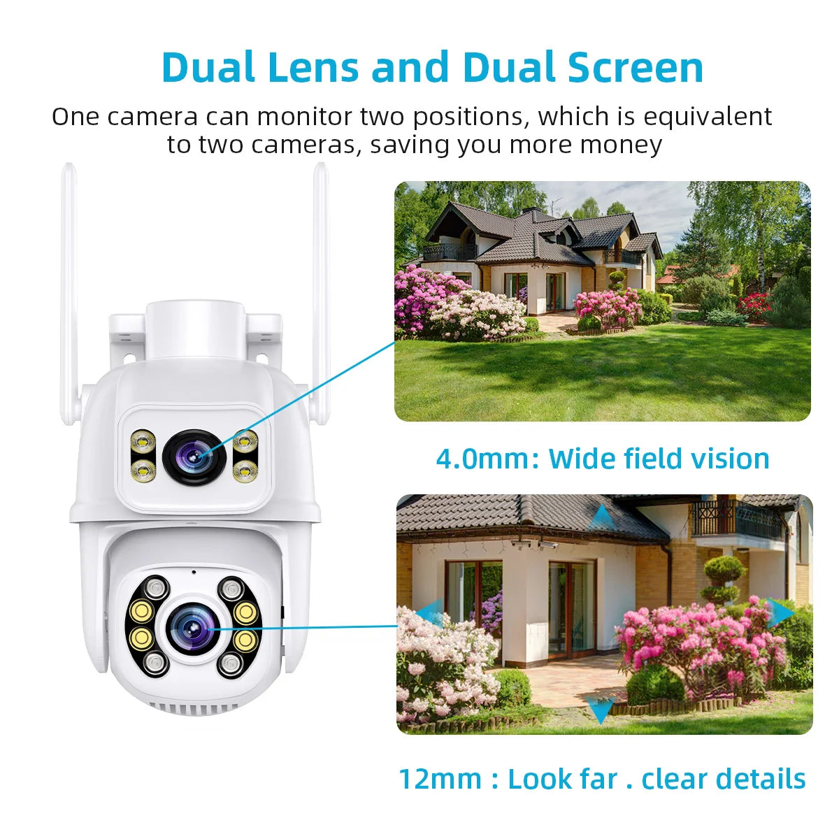 Enhanced Security Surveillance with 4K Outdoor WiFi PTZ Camera: