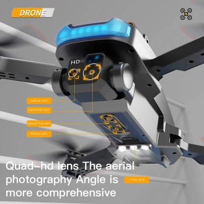 Drone P15 : double caméra 8K, GPS, évitement d'obstacles :