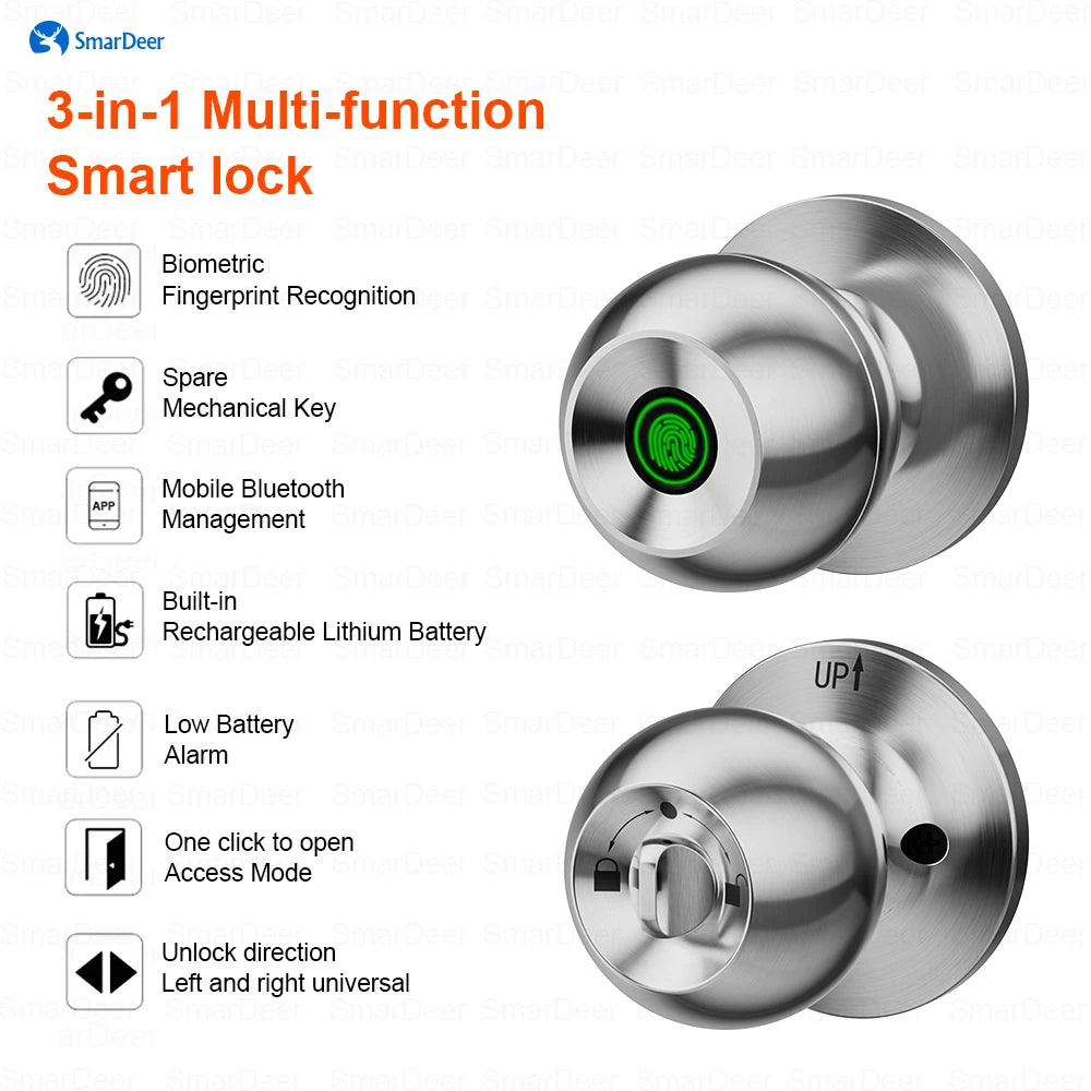 SmartDeer Bluetooth Fingerprint Lock: