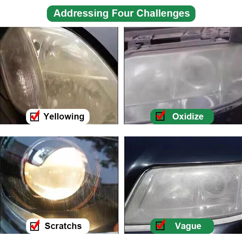 Restore car headlights with our polishing kit: