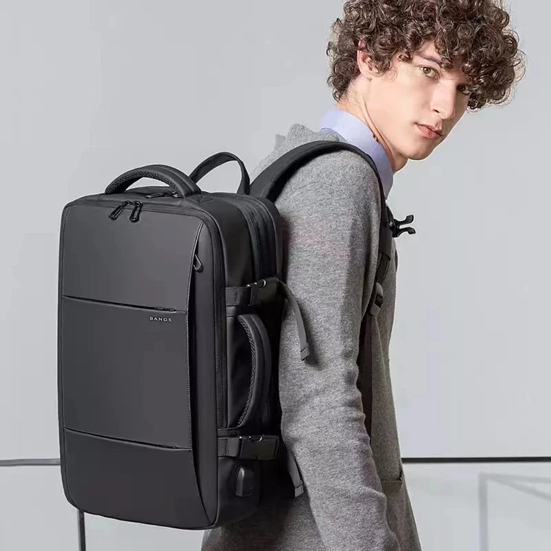 Sac à dos de voyage pour hommes : grande capacité, port USB, pochette pour ordinateur portable