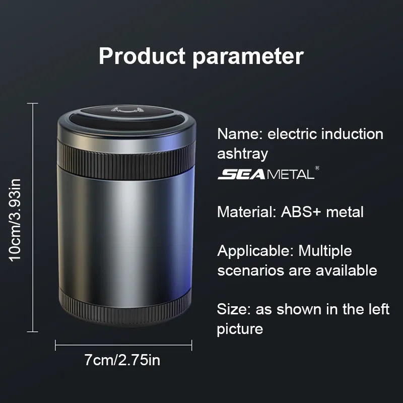 Cendrier de voiture intelligent SEAMETAL :