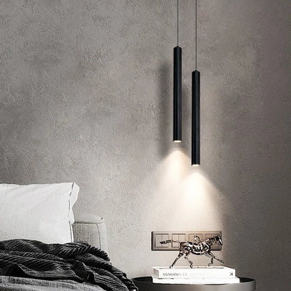 Modern Nordic LED Double-Head Pendant Lamp, 2m Hanging Pipe: