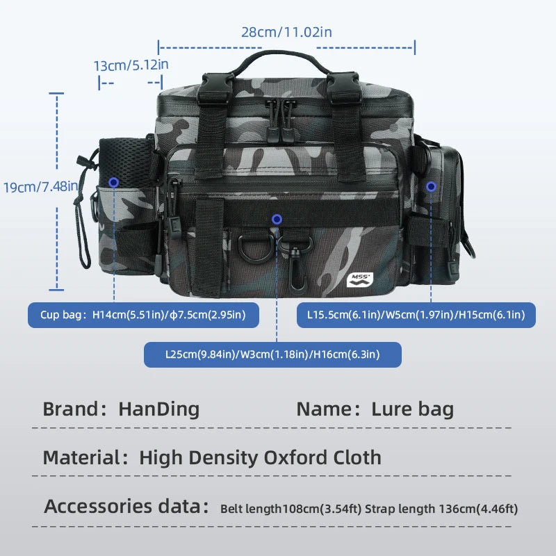 Multifunction Waterproof Fishing Bag: