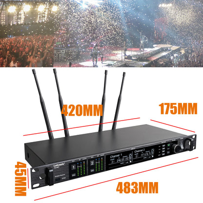 Leicozic Professional Wireless Microphone Set: