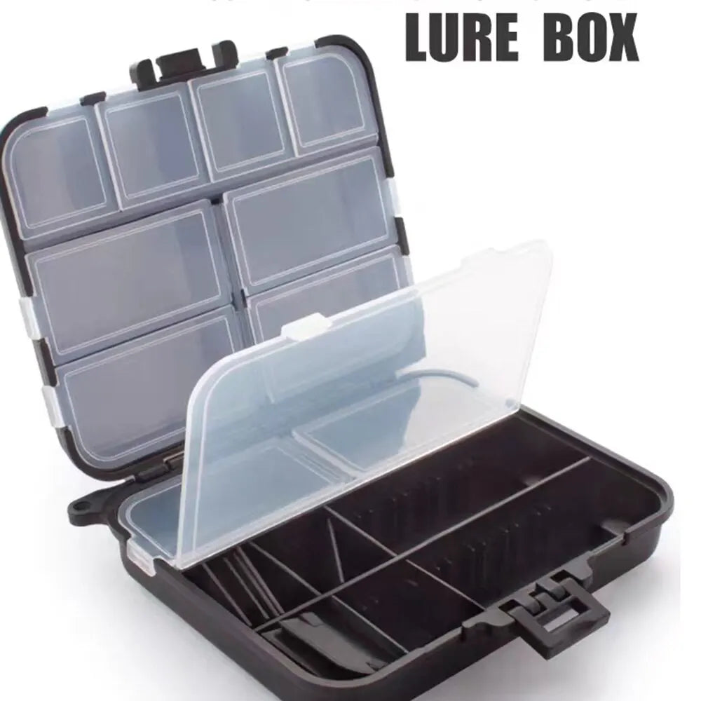 Portable Double-Sided Fishing Tackle Bait Storage Box: