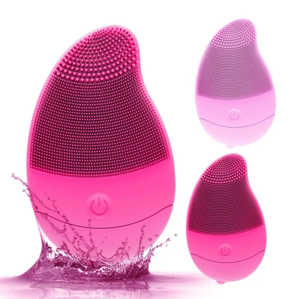 New Electric 6 Gears Massage Silicone Facial Cleaning Brush: