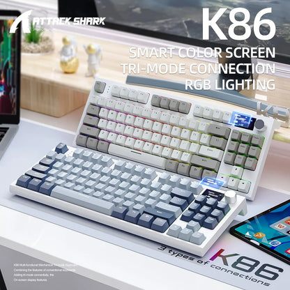 Wireless Hot-Swappable Mechanical Keyboard K86: